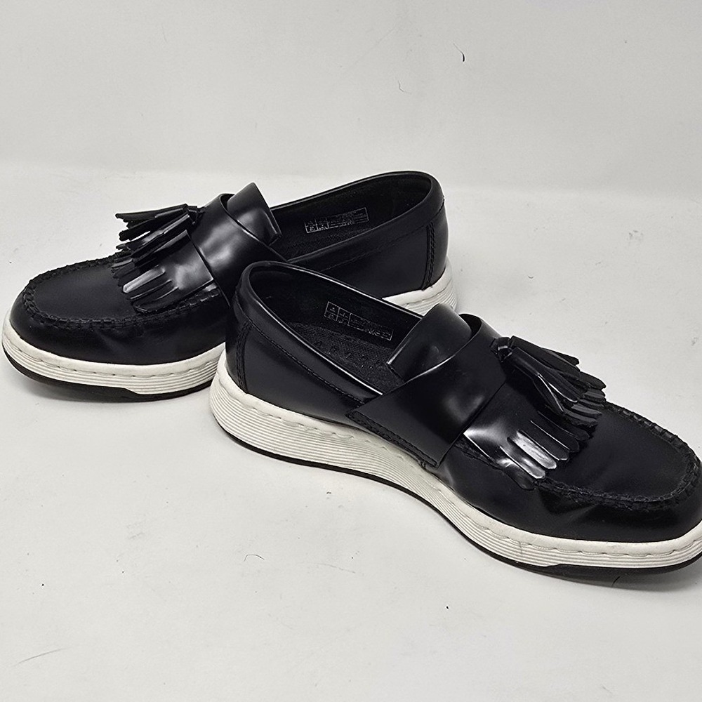 Dr Martens women 8 Edison Kiltie Tassel loafer Temperley leather black - Picture 8 of 14